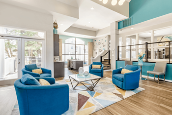 Resident Lounge at Bridges at Mallard Creek Apartment Homes, Charlotte, 28269